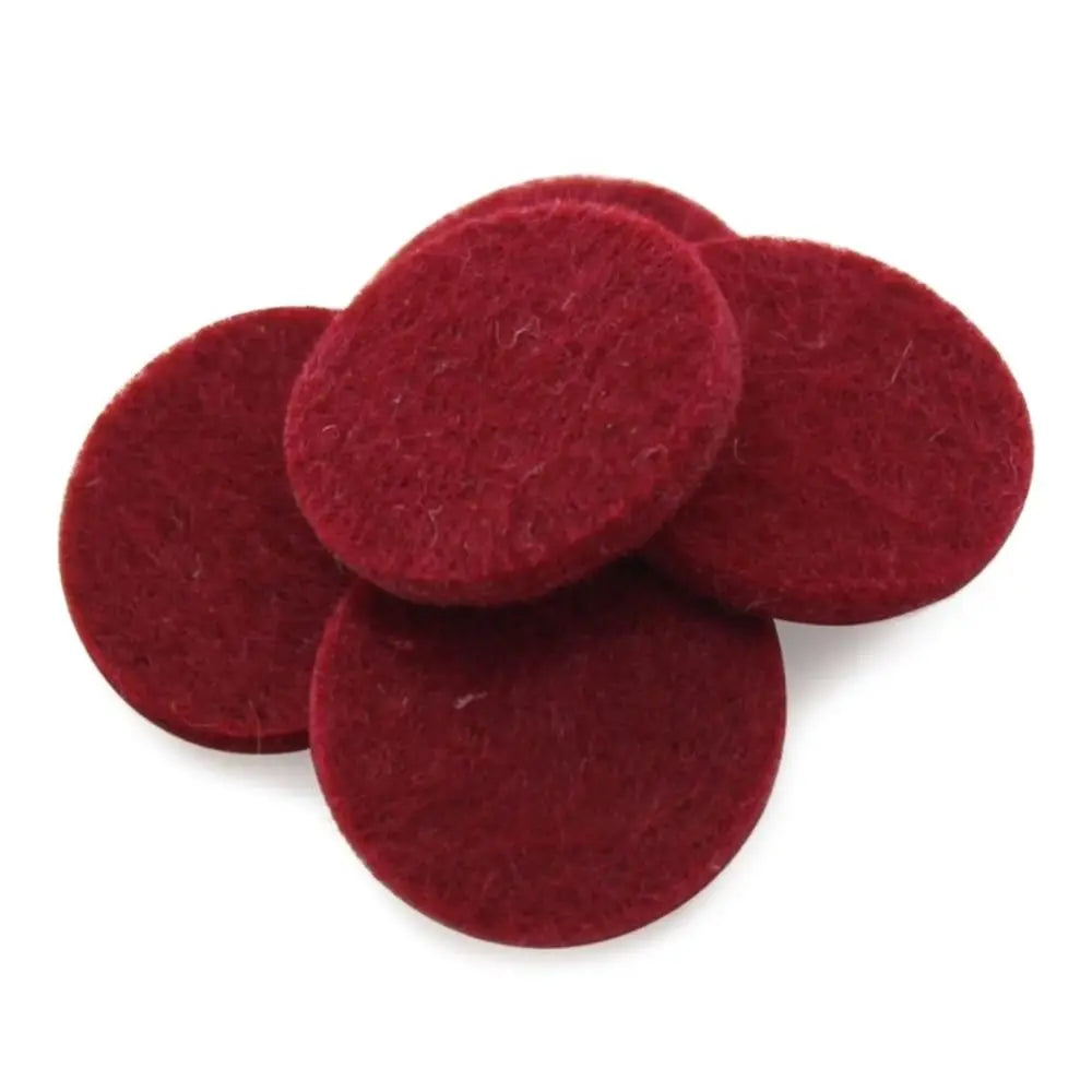 100pcs Colorful Round Essential Oil Refill Pads Essential Oil Diffuser Trendy Round Aromatherapy Felt Pads Jewelry Accessories