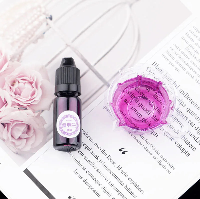 29 Colors 10ML Alcoholic Ink Resin Pigment Kit Liquid Resin Colorant Dye Ink Diffusion UV Epoxy Resin Pigment DIY Jewelry Making