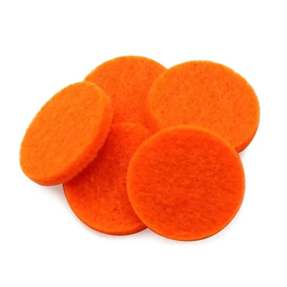 100pcs Colorful Round Essential Oil Refill Pads Essential Oil Diffuser Trendy Round Aromatherapy Felt Pads Jewelry Accessories