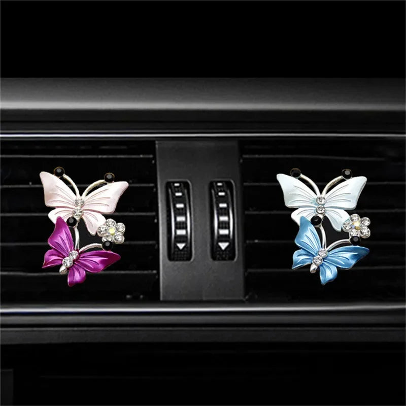 Car Air Outlet Perfume Clip Butterfly Air Conditioning Air Outlet Jewelry Goddess Aromatherapy Clip Car Diffuser Car Accessories