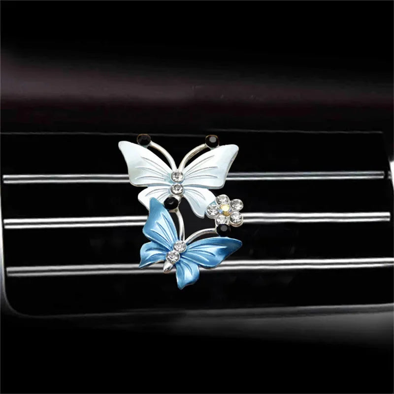 Car Air Outlet Perfume Clip Butterfly Air Conditioning Air Outlet Jewelry Goddess Aromatherapy Clip Car Diffuser Car Accessories