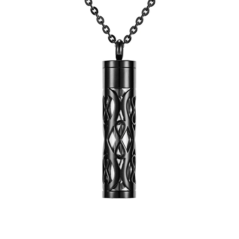 Hot Sale Free Pads Screw Aromatherapy Locket Necklace Jewelry Stainless Steel Essential Oil Glass Diffuser Pendant For Women Man
