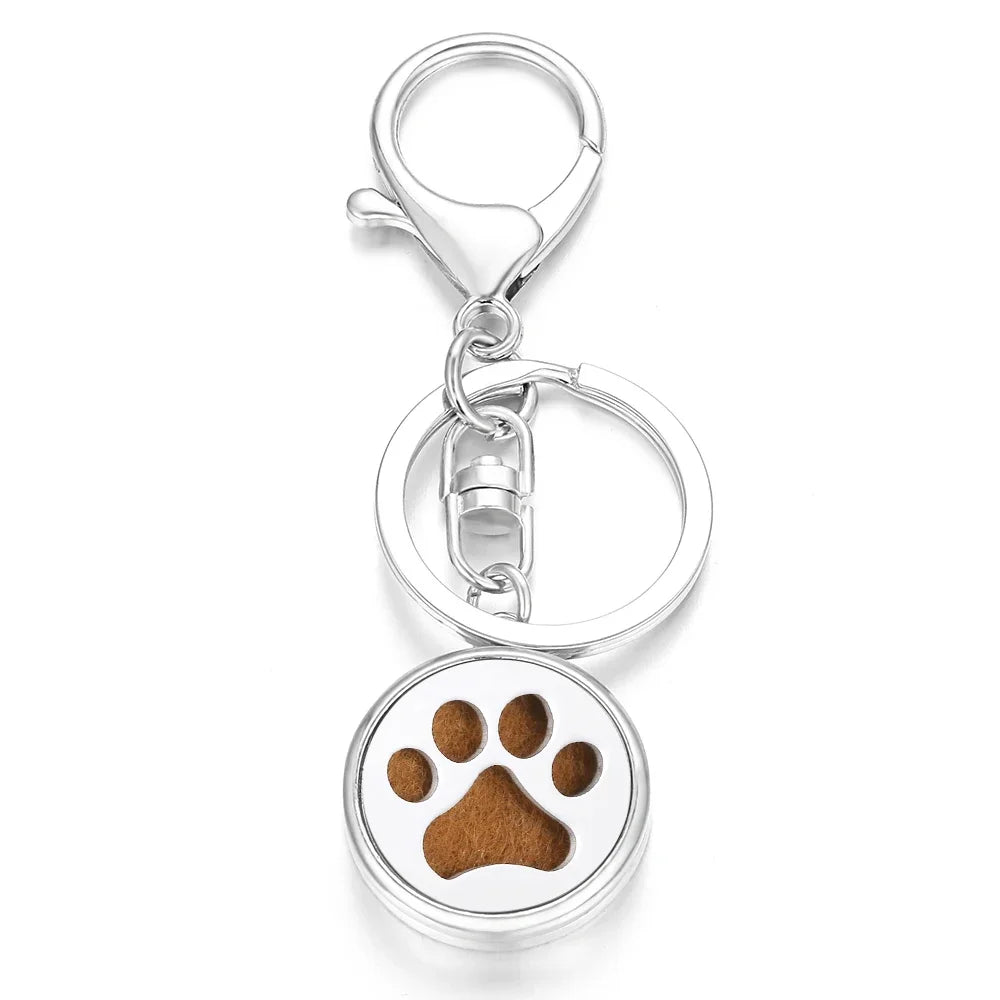 10pcs/lot Wholesale Perfume KeyChain Jewelry Essential Oil Diffuser Keyrings Aromatherapy KeyChain Lockets Aroma Jewelry