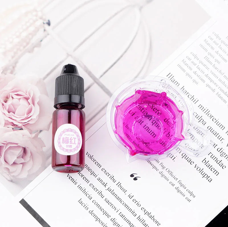 29 Colors 10ML Alcoholic Ink Resin Pigment Kit Liquid Resin Colorant Dye Ink Diffusion UV Epoxy Resin Pigment DIY Jewelry Making