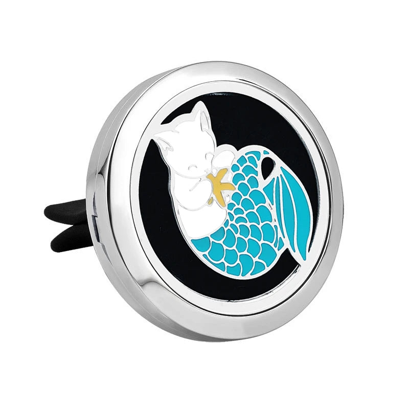 Doterra Car Clip Vent Aromatherapy Air Freshener Diffuser Locket Stainless Steel