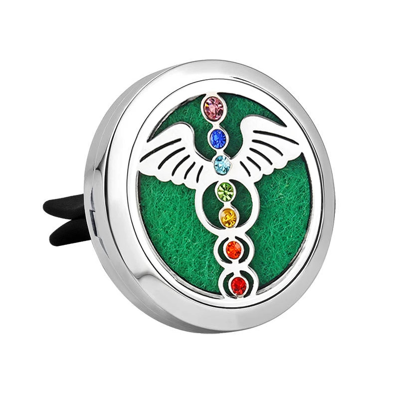 Doterra Car Clip Vent Aromatherapy Air Freshener Diffuser Locket Stainless Steel