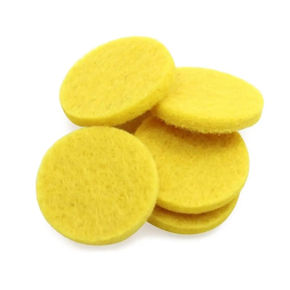 100pcs Colorful Round Essential Oil Refill Pads Essential Oil Diffuser Trendy Round Aromatherapy Felt Pads Jewelry Accessories
