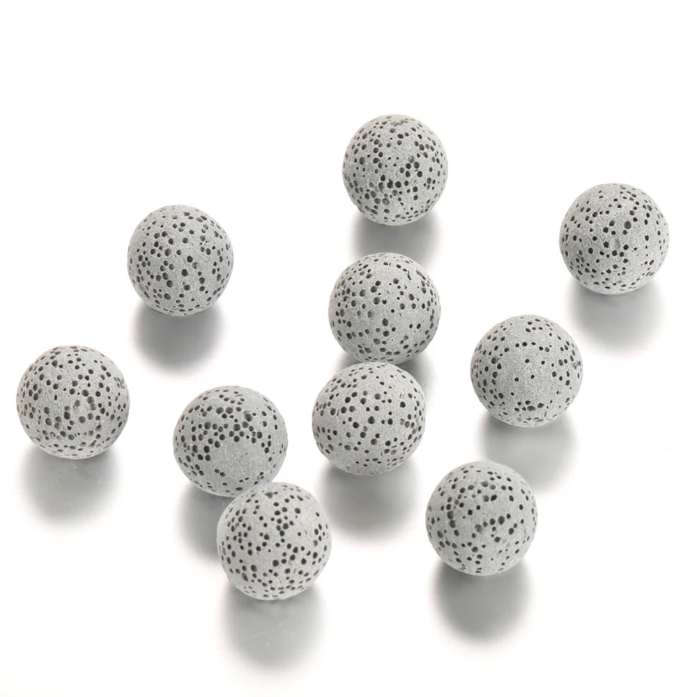 1PCS/Lot Mexico Chime Perfume Bead Ball For Aromatherapy Lockets Necklace Accessories 16mm Colorful Volcanic Stone Ball Jewelry