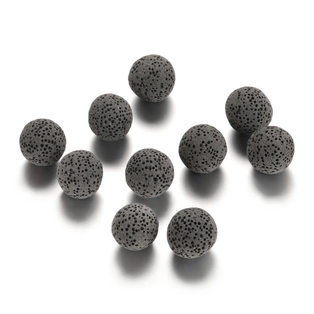 1PCS/Lot Mexico Chime Perfume Bead Ball For Aromatherapy Lockets Necklace Accessories 16mm Colorful Volcanic Stone Ball Jewelry