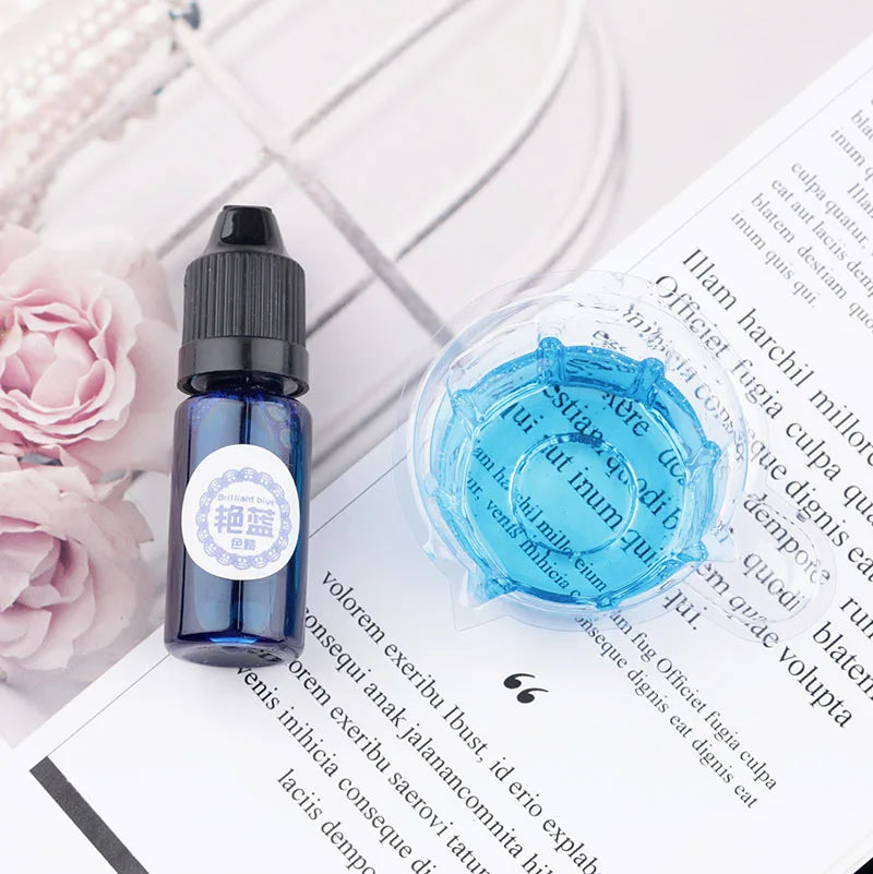 29 Colors 10ML Alcoholic Ink Resin Pigment Kit Liquid Resin Colorant Dye Ink Diffusion UV Epoxy Resin Pigment DIY Jewelry Making