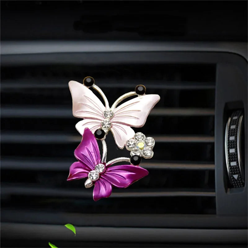 Car Air Outlet Perfume Clip Butterfly Air Conditioning Air Outlet Jewelry Goddess Aromatherapy Clip Car Diffuser Car Accessories