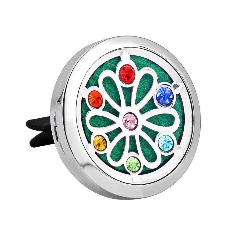 Doterra Car Clip Vent Aromatherapy Air Freshener Diffuser Locket Stainless Steel