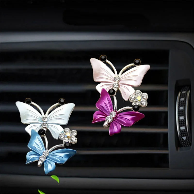 Car Air Outlet Perfume Clip Butterfly Air Conditioning Air Outlet Jewelry Goddess Aromatherapy Clip Car Diffuser Car Accessories