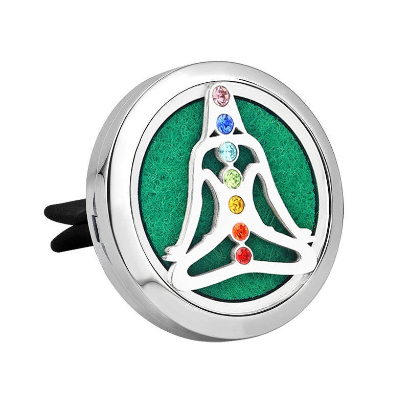 Doterra Car Clip Vent Aromatherapy Air Freshener Diffuser Locket Stainless Steel