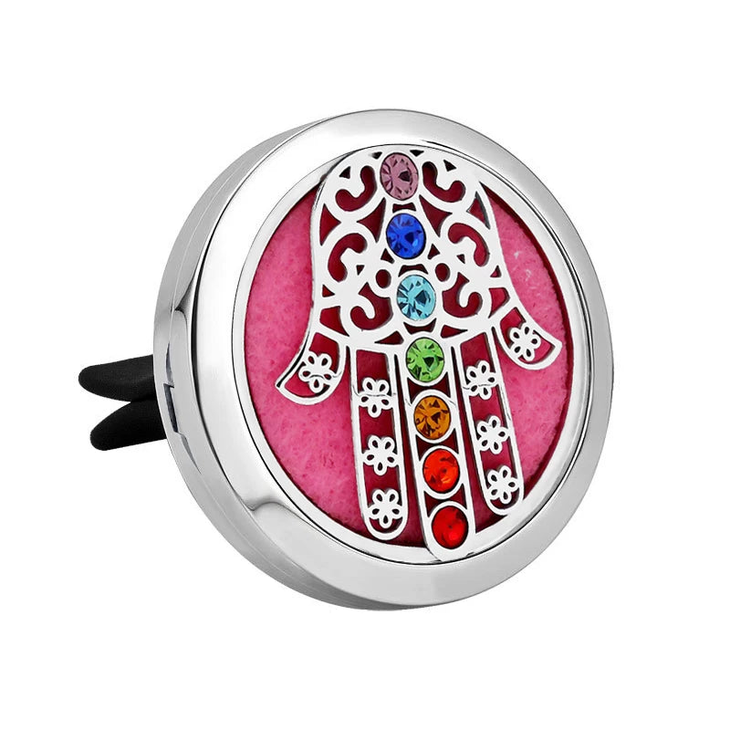 Doterra Car Clip Vent Aromatherapy Air Freshener Diffuser Locket Stainless Steel